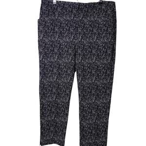 Chico's Pants Women's Size 3.5 (18) Josie City Herringbone Pull-On Stretch NWT